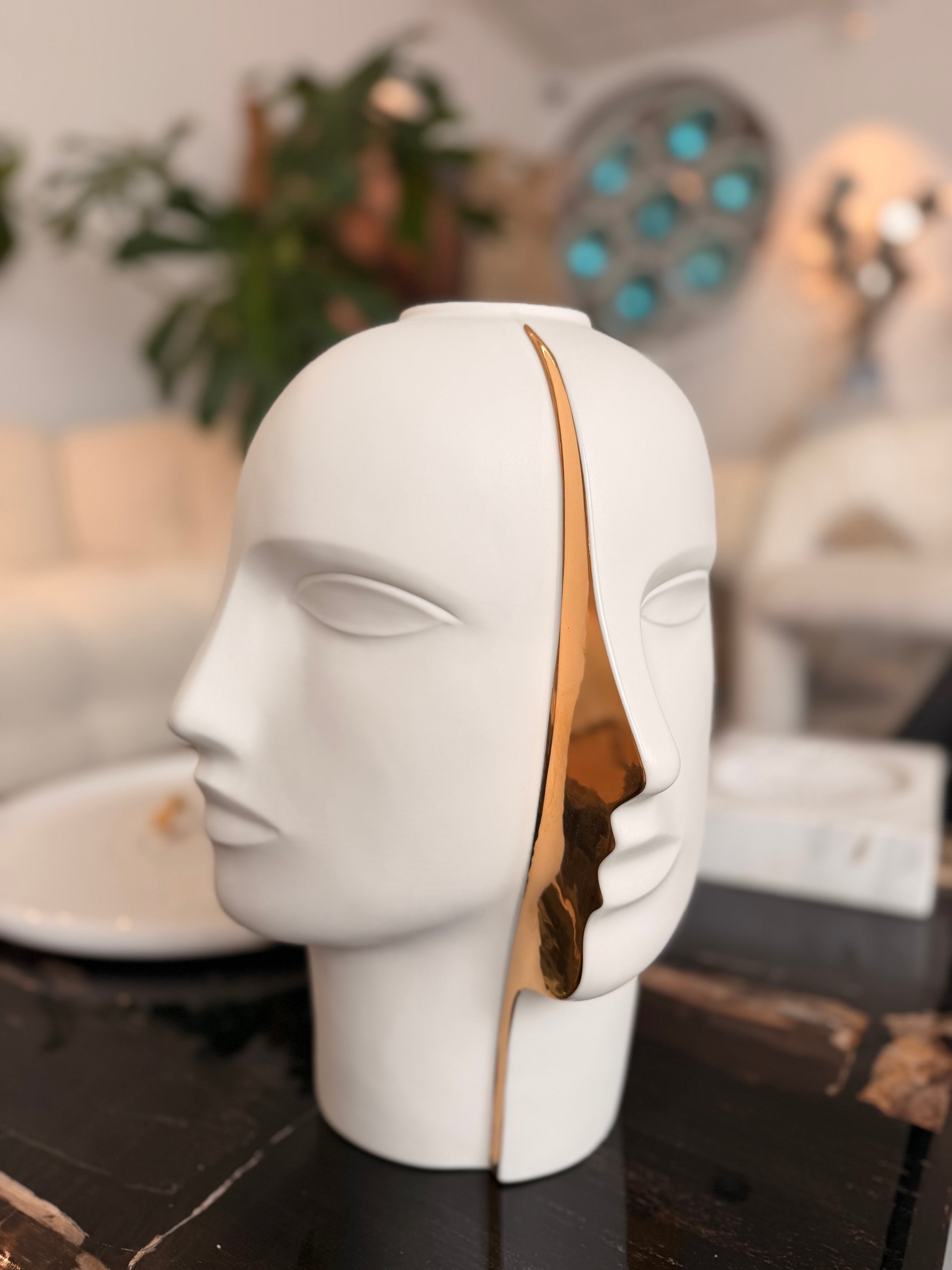 Vase Sculptural "Split" en Porcelaine – Jonathan Adler