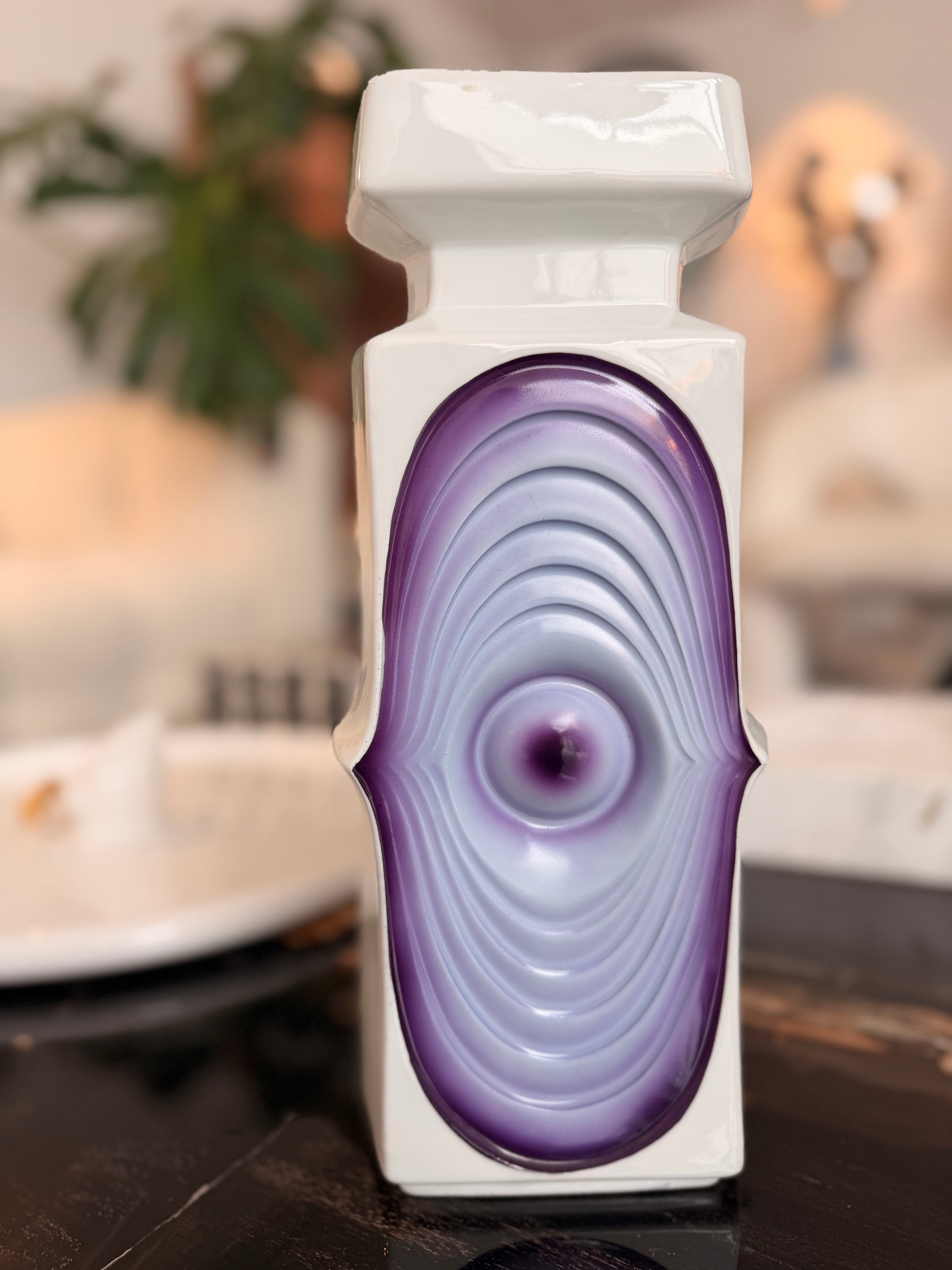 "Op Art" Architectural Porcelain Vase – Royal Bavaria KPM, Circa 1960s/1970s