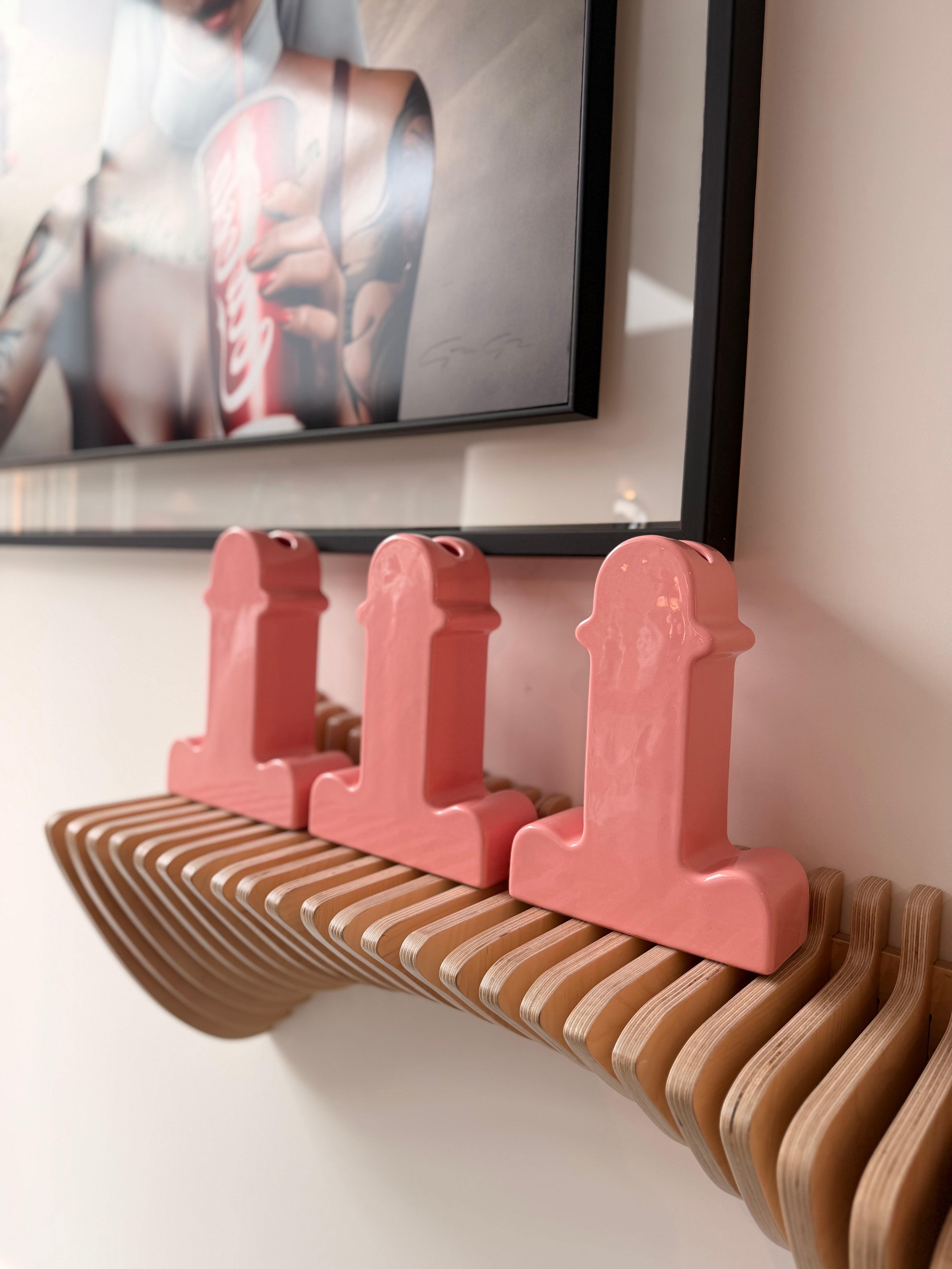 "Shiva" Vases in Pink Ceramic – Ettore Sottsass for BD Barcelona