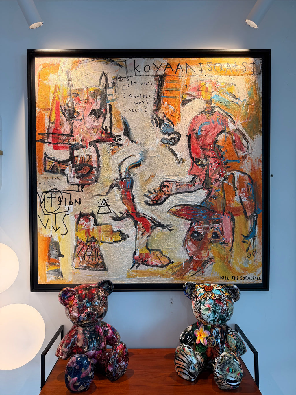 Neo-Expressionist Painting "Koyaanisqatsi" – Kill The Sofa (2021)