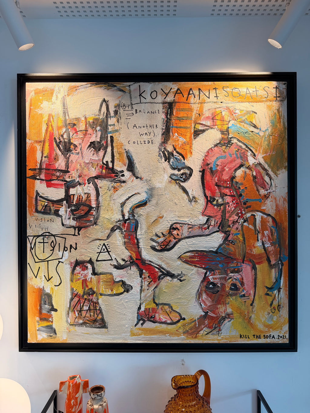 Neo-Expressionist Painting "Koyaanisqatsi" – Kill The Sofa (2021)