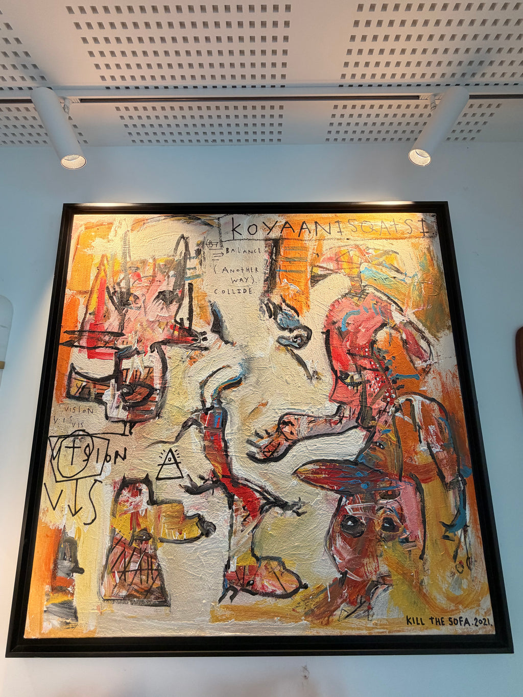 Neo-Expressionist Painting "Koyaanisqatsi" – Kill The Sofa (2021)
