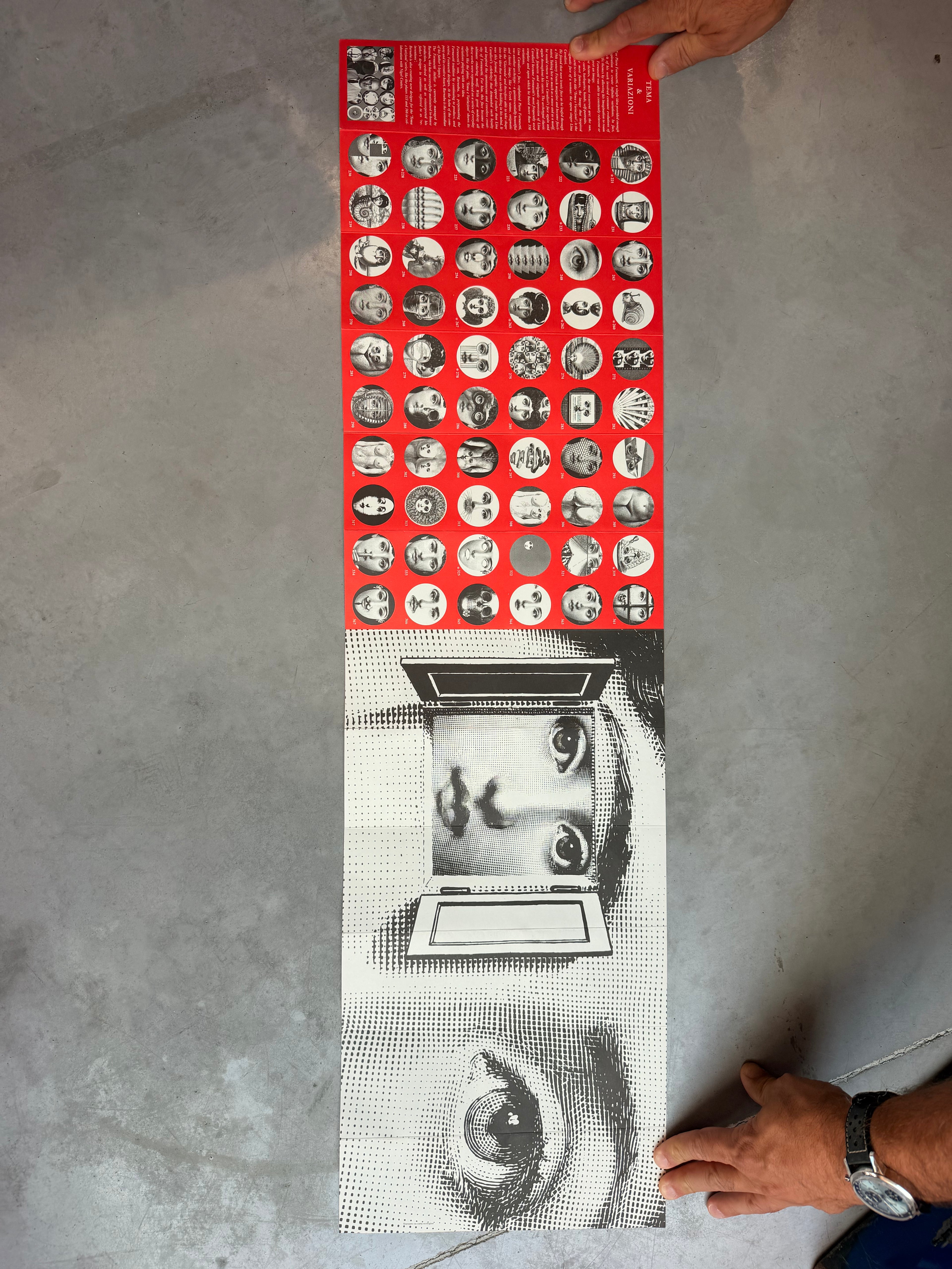 Fornasetti Milano Collector's Plate – Iconic "Tema e Variazioni" Series (Sold Individually)