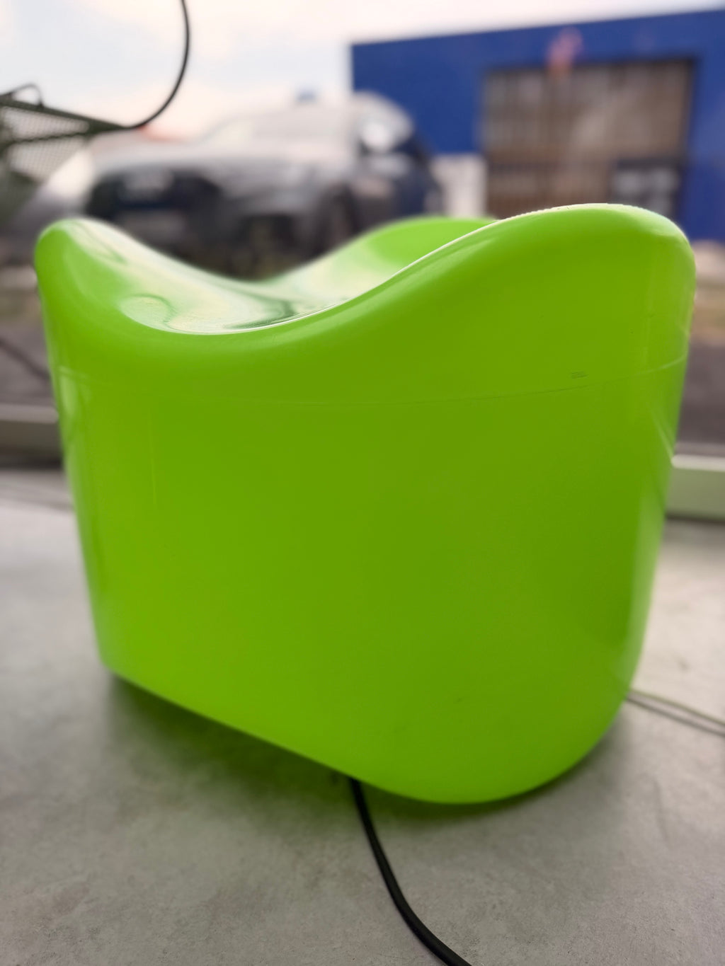 Lampe / Tabouret Lumineux "Wave" – Design Pop Art Space Age (1999)