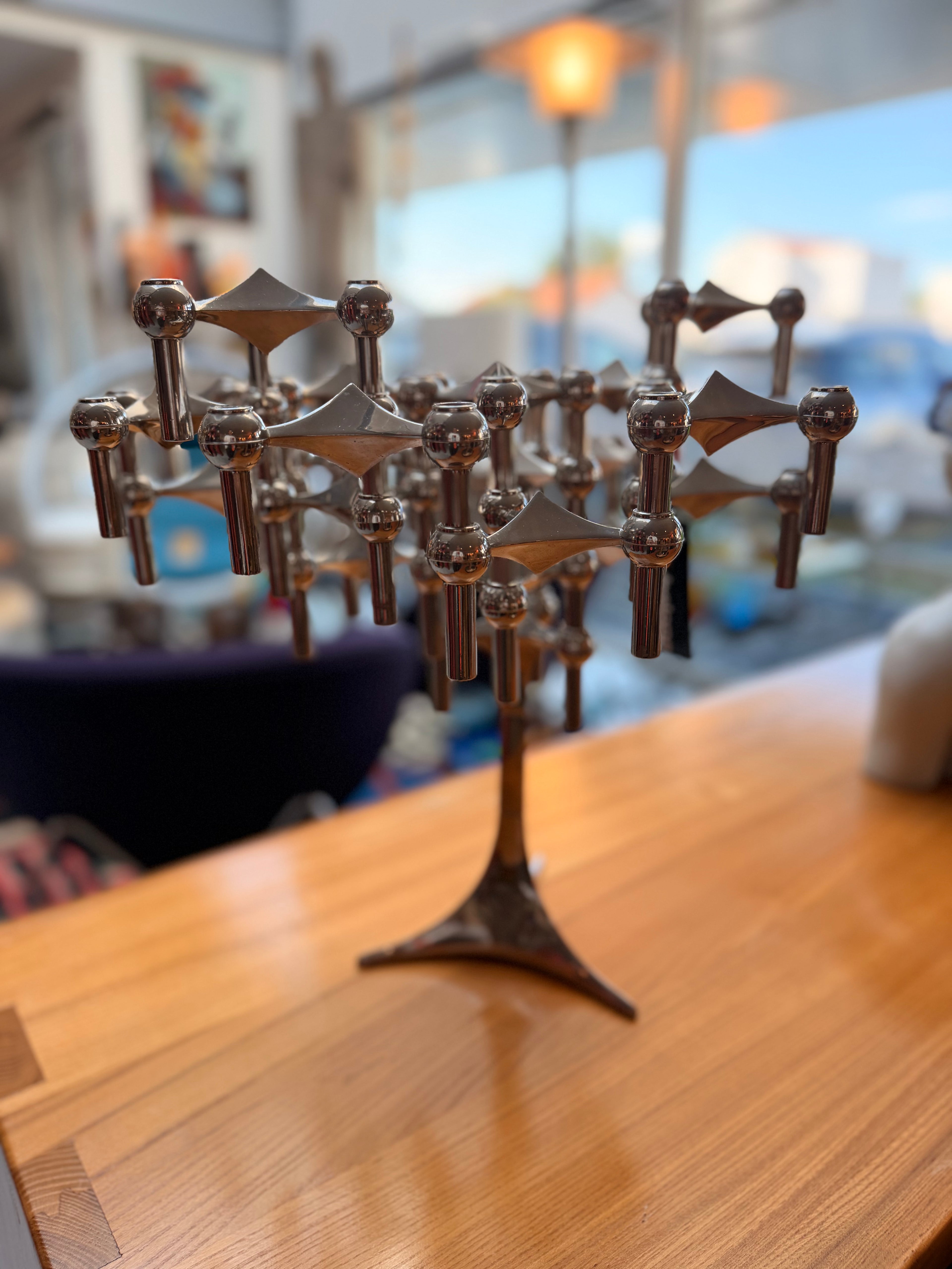 Grand Chandelier Sculpteur Modulable par Ceaser Stoffi & Fritz Nagel – BMF / Stoff Nagel (Édition Vintage, Années 1960-1970)