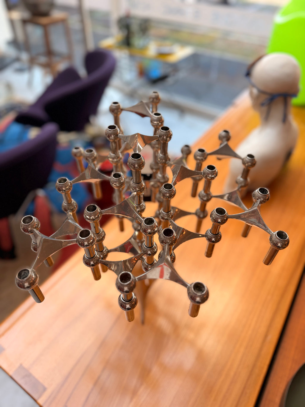 Grand Chandelier Sculpteur Modulable par Ceaser Stoffi & Fritz Nagel – BMF / Stoff Nagel (Édition Vintage, Années 1960-1970)
