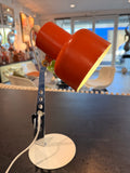 Vintage 70's Eyeball Desk Lamp – Space Age & Industrial Design in Orange and Chrome Metal