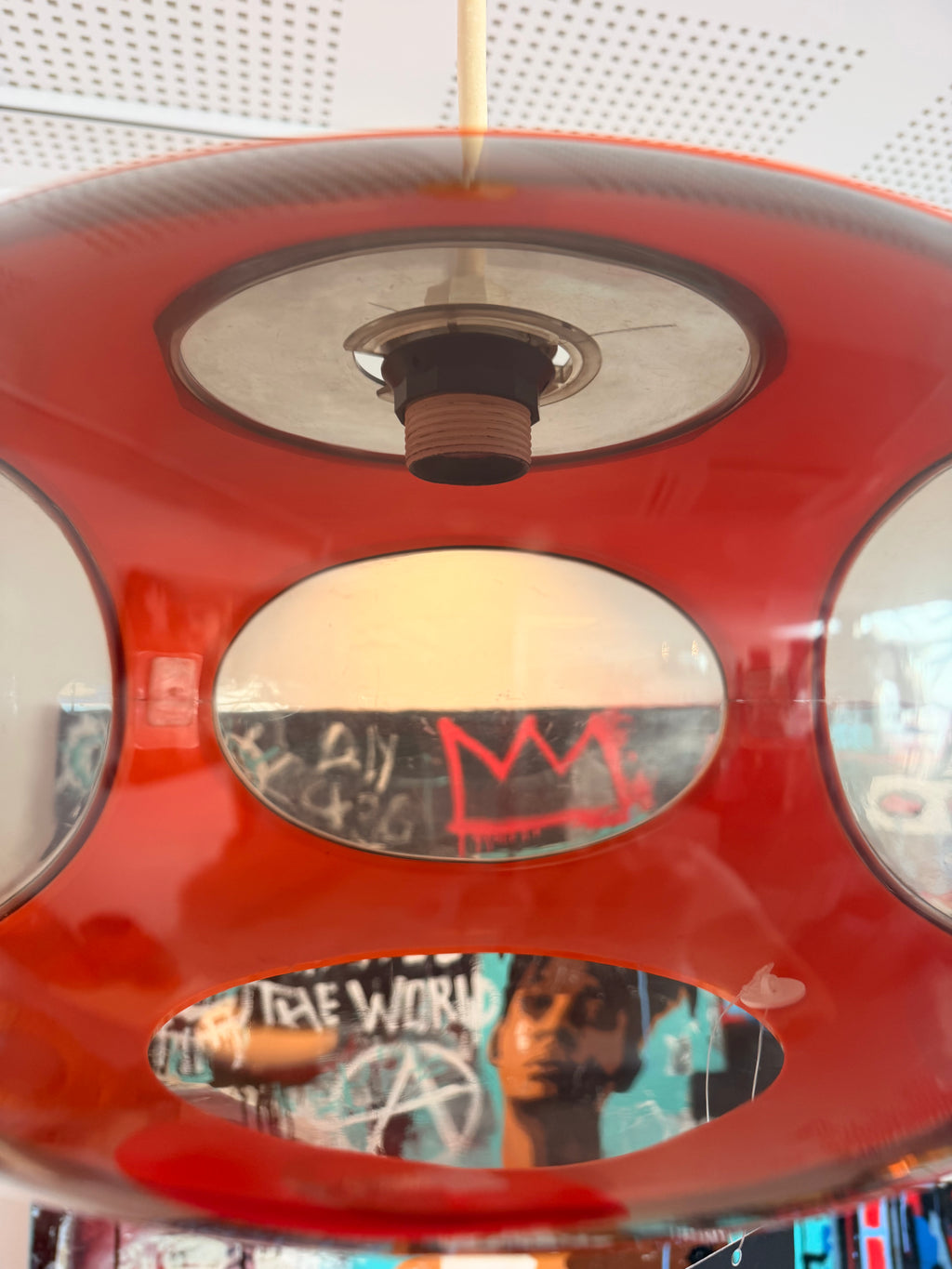 Suspension « Bug Eye » Space Age en Perspex — Luigi Colani / Massoni (Années 70)