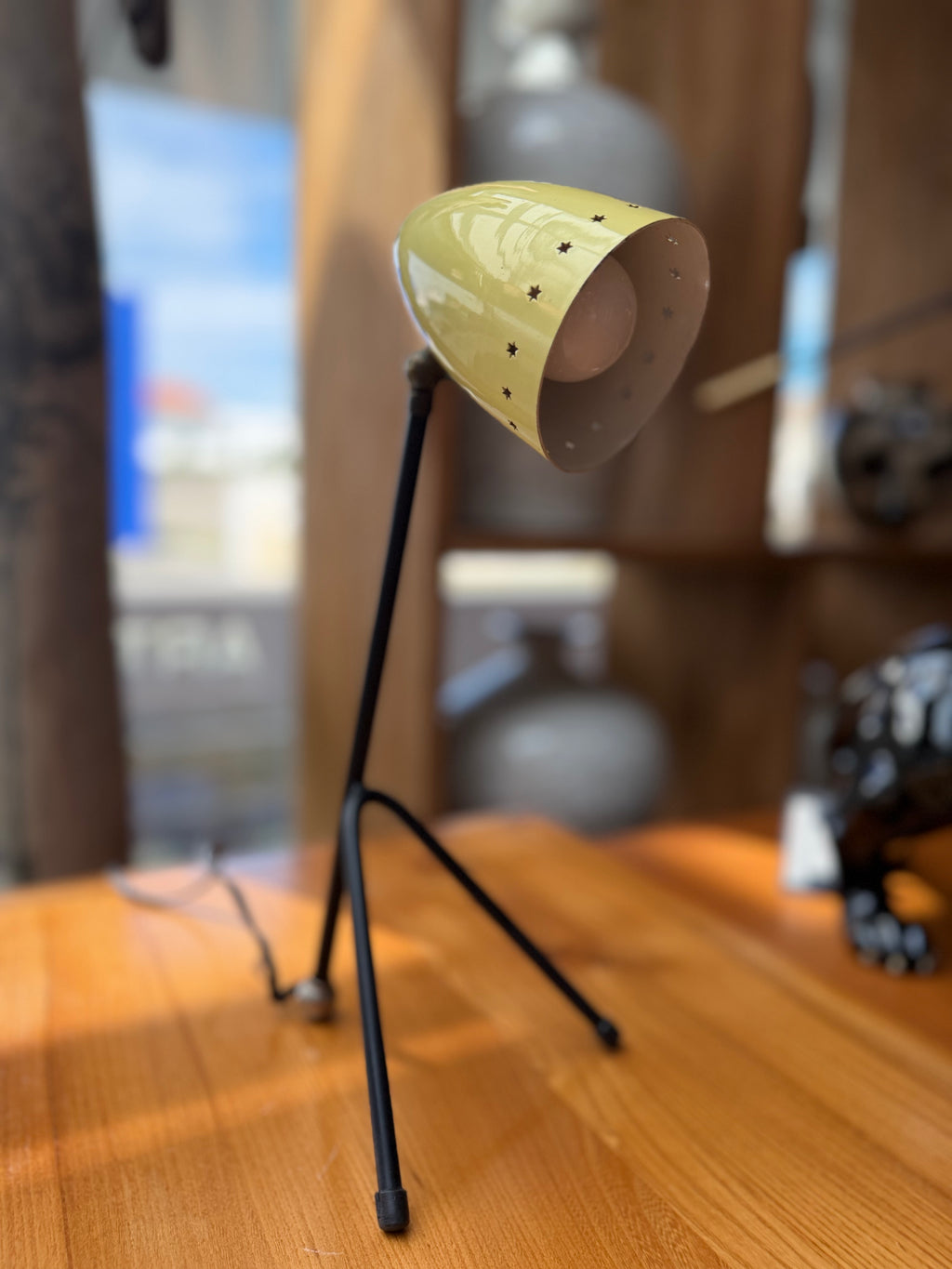 Lampe Trépied « Cocotte » Moderniste — Jacques Biny / René-Jean Caillette (Années 50)